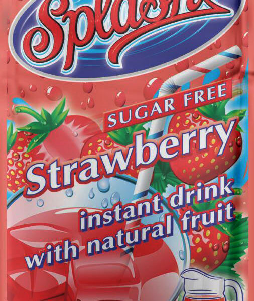 Splash SF Instant drink Strawberry 8g (PK of 2)