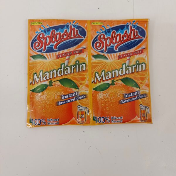 Splash Mandarin flavour. 8grm