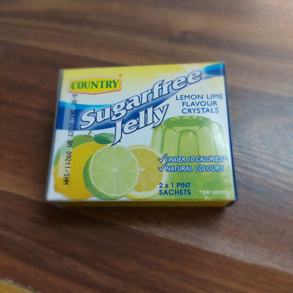 Country Sugar free Jelly Lemon Lime Flavoured crystals 2 x 1 pint sachets