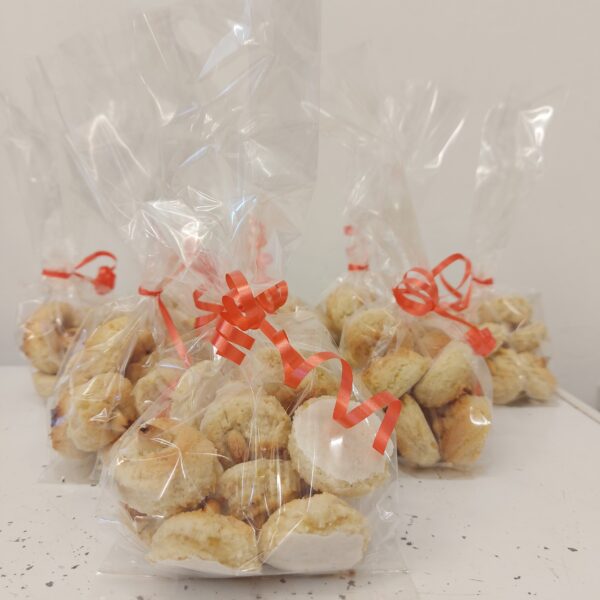 Homemade Traditional Bankuncini Zaghar/Pasti tal Lewz Zaghar (Small Almond Cakes) - Natural Ingredients and No Preservatives.